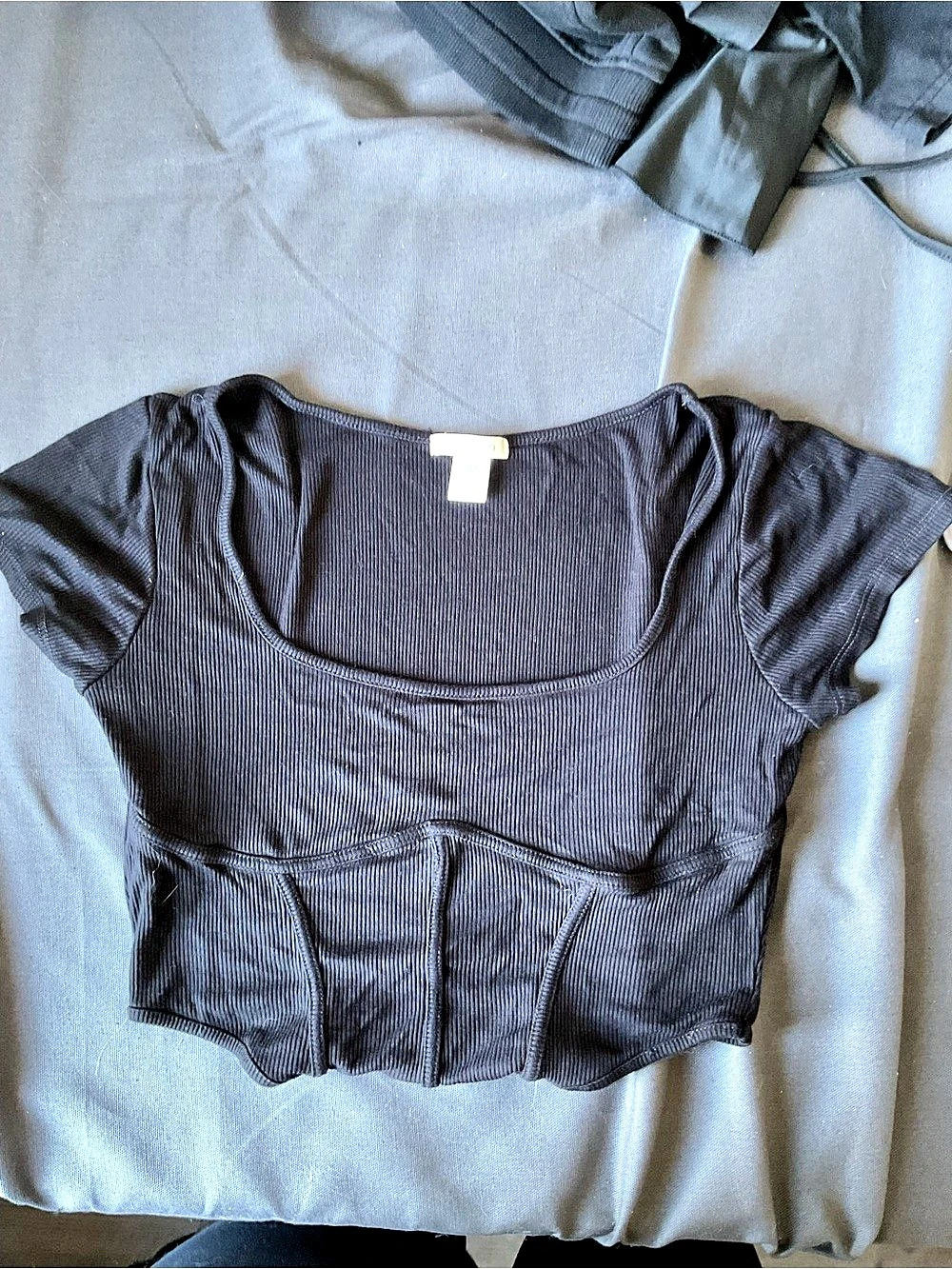 Bundle of 3 Black Crop Tops